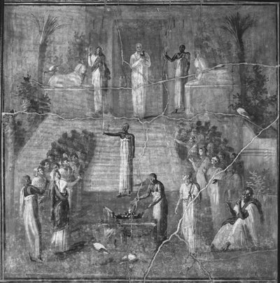 Zeremonie des Kultes der Isis, aus Pompeji von Roman Roman
